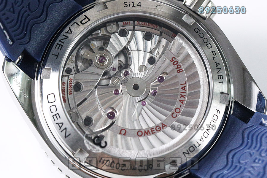 VS厂欧米茄海马600米「蓝圈GMT」美好星球联名款复刻腕表-232.30.44.22.03.001
