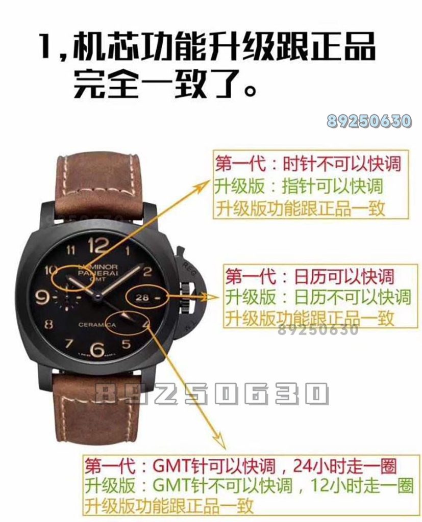 VS厂沛纳海对比正品-PAM00441
